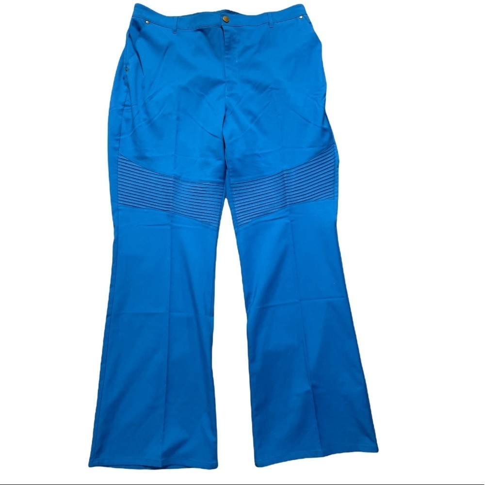 Rant Turquoise Medical Srubs pants with Moto design. Size XL